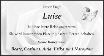 Traueranzeige von Luise Gerst 