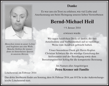 Traueranzeige von Bernd-Michael Heil 