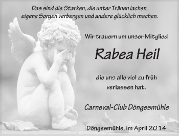Traueranzeige von Rabea Heil 