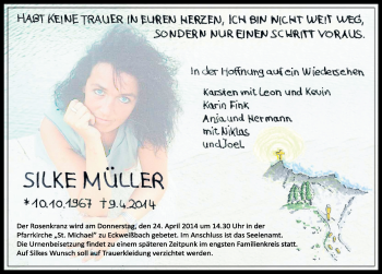 Traueranzeige von Silke Müller 