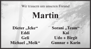 Traueranzeige von Martin Baumann 