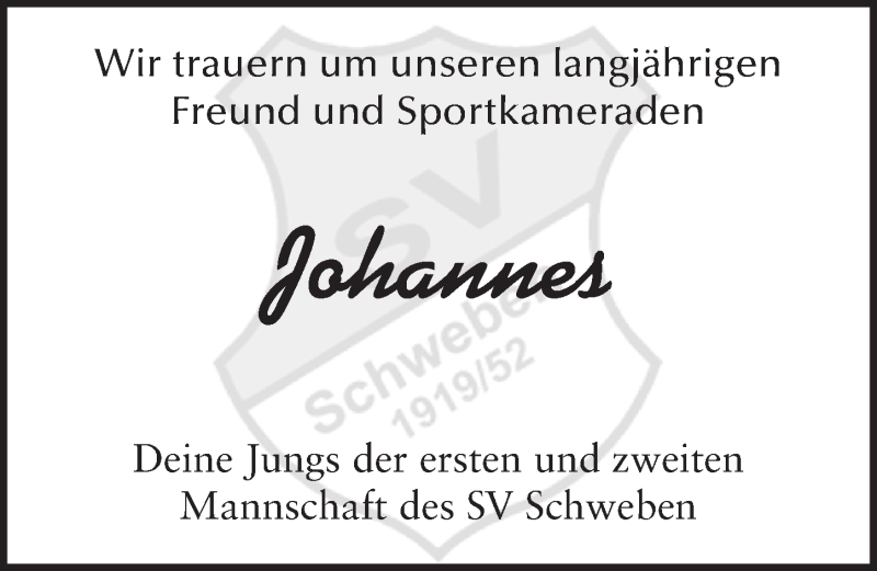  Traueranzeige für Johannes Kekule vom 04.11.2014 aus 