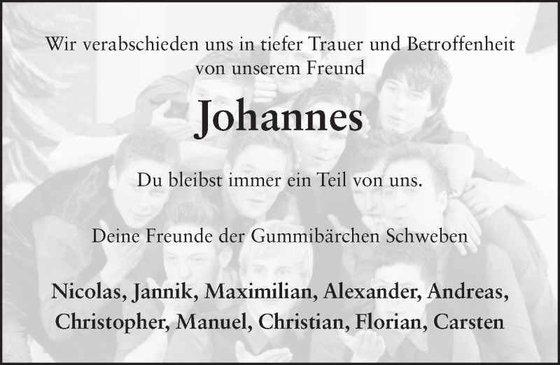  Traueranzeige für Johannes Kekule vom 04.11.2014 aus 
