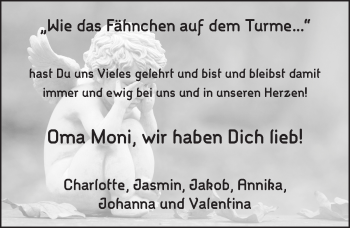 Traueranzeige von Monika Kollmann 
