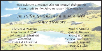 Traueranzeige von Eleonore Fritz 