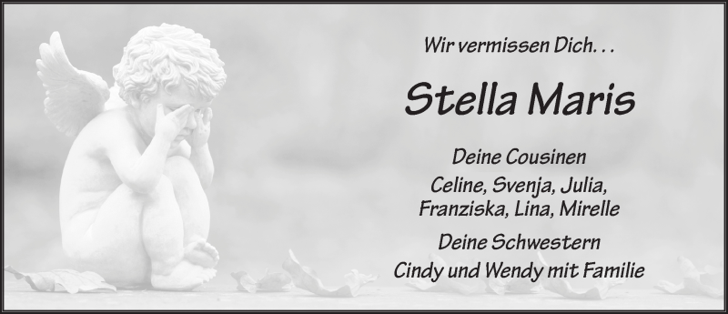  Traueranzeige für Stella Maris Kaib vom 01.07.2015 aus 