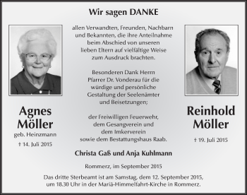 Traueranzeige von Agnes Möller 