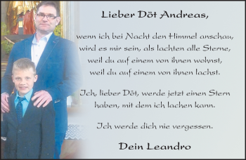 Traueranzeige von Andreas Kümmel 