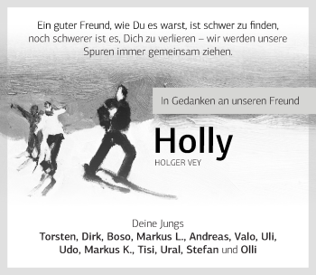 Traueranzeige von Holger Vey 