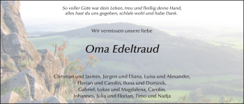 Traueranzeige von Edeltraud Stüß 