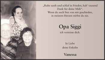 Traueranzeige von Siegfried Möller 