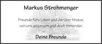 Traueranzeige von Markus Strohmenger 