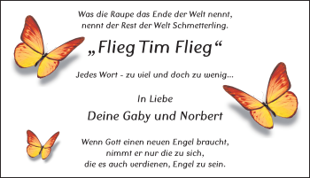 Traueranzeige von Tim Helfrich 