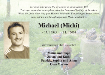Traueranzeige von Michael Paszkiewicz 