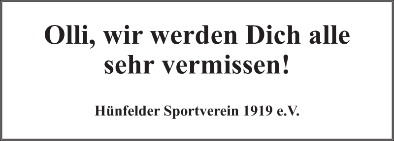 Traueranzeige für Oliver Witzel vom 26.03.2016 aus 