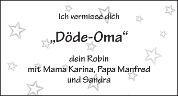 Traueranzeige von Maria Mehler 