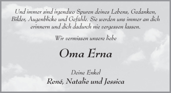 Traueranzeige von Erna Laibach 