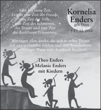 Traueranzeige von Kornelia Enders 