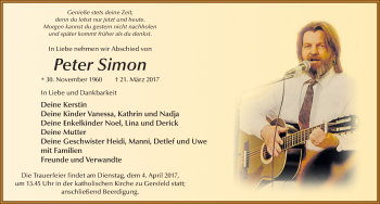 Traueranzeige von Peter Simon 