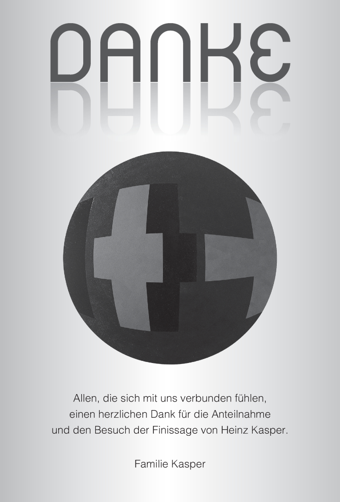  Traueranzeige für Heinz Kasper vom 01.04.2017 aus 