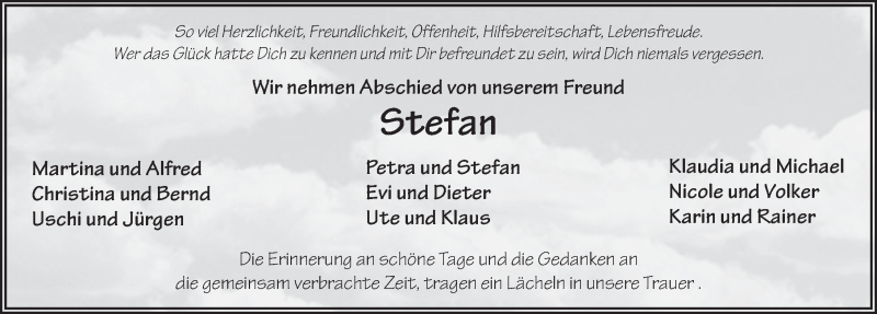  Traueranzeige für Stefan Rehm vom 30.05.2017 aus 