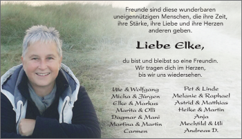 Traueranzeige von Elke Eichhorn-Dehler 