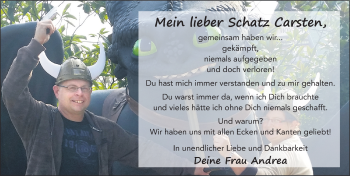 Traueranzeige von Carsten Krämer 