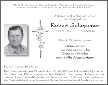 Traueranzeige von Robert Schöppner 