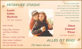 Traueranzeige von Leonie Galina Hochrein 