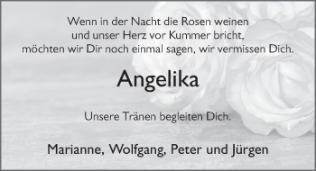 Traueranzeige von Angelika Bühl 
