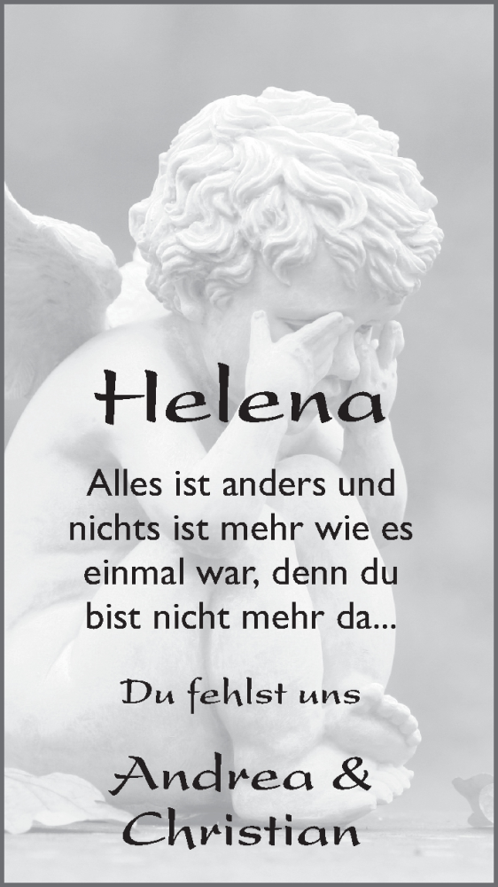  Traueranzeige für Helena Feldmann vom 19.07.2018 aus 