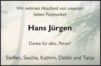 Traueranzeige von Hans Jürgen Labsch 