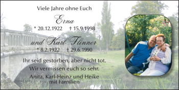 Traueranzeige von Karl Flinner 