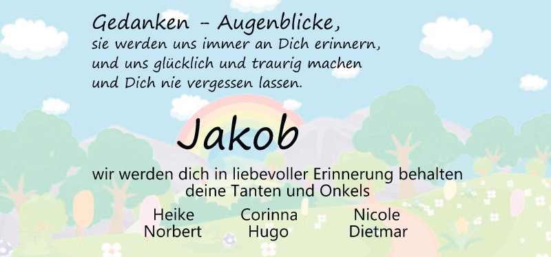  Traueranzeige für Jakob Josef Sorg vom 24.01.2019 aus 