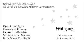 Traueranzeige von Wolfgang Rolf Enders von FZ