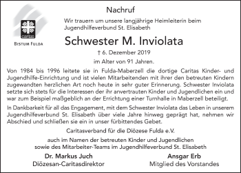 Traueranzeige von Antonia Mathilde Bickert von FZ