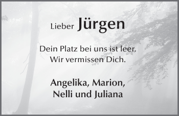 Traueranzeige von Jürgen Mötzung von FZ