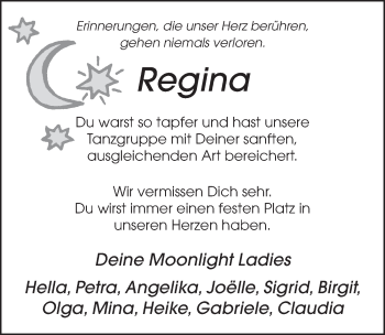 Traueranzeige von Regina Krug von FZ