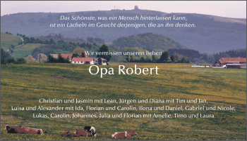 Traueranzeige von Robert Stüß von FZ