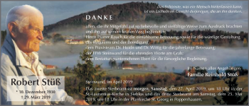 Traueranzeige von Robert Stüß von FZ