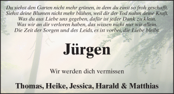 Traueranzeige von Hans-Jürgen Koch von FZ