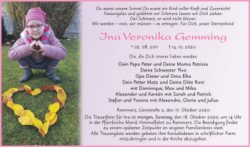 Traueranzeige von Ina Gemming von FZ
