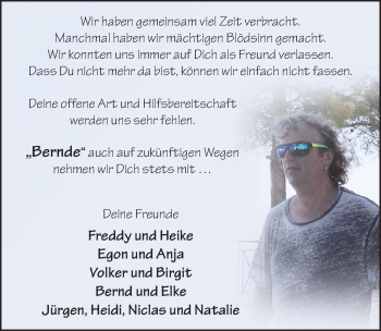 Traueranzeige von Bernd Jehn von FZ