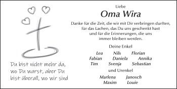 Traueranzeige von Elvira Eisenstein von FZ