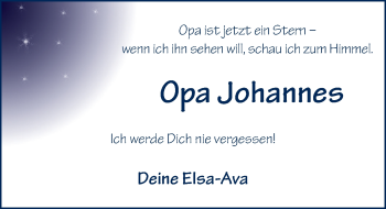 Traueranzeige von Johannes Hartmann von FZ