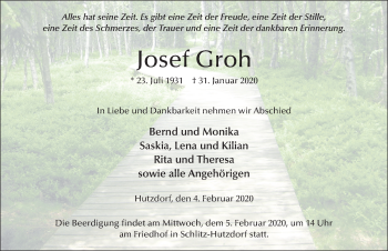 Traueranzeige von Josef Groh von FZ