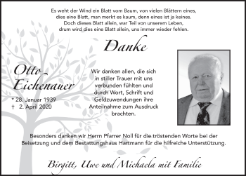 Traueranzeige von Otto Eichenauer von FZ