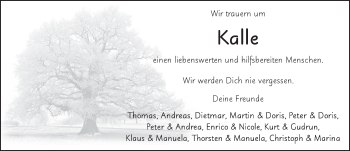 Traueranzeige von Karlheinz Büttner von FZ