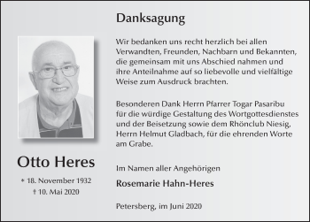 Traueranzeige von Otto Heres von FZ
