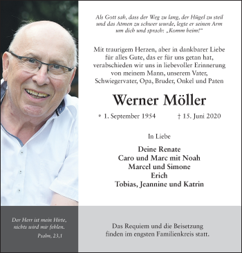 Traueranzeige von Werner Möller von FZ
